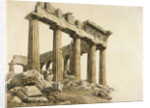 View of the East End of the Parthenon, Athens by Giovanni Battista Lusieri